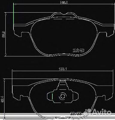 Комплект тормозных колодок P24158 brembo