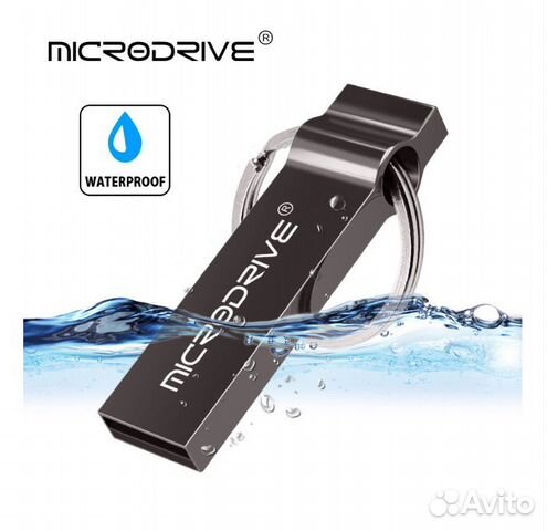 Флешка Microdrive 64GB водонепроницаемая