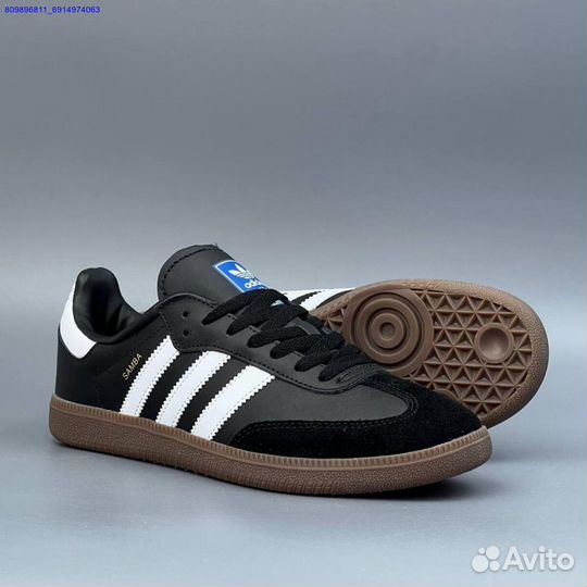 Кроссовки Adidas Samba Black (Арт.32002)