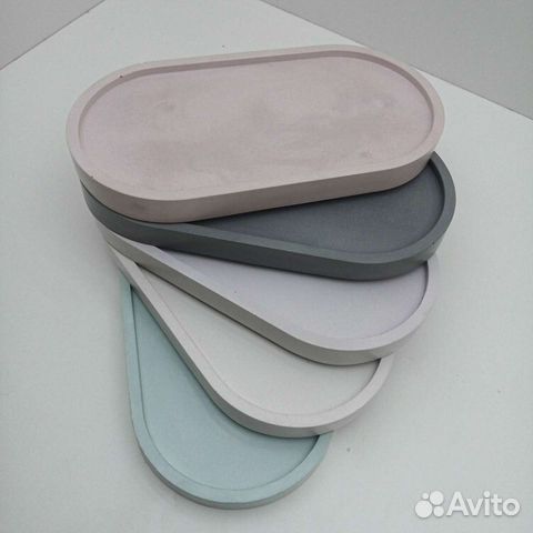 Поднос декоративный из гипса ручная работа