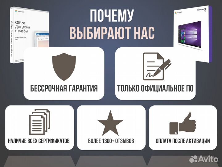 Код активации для Windows 10 Pro (11 Pro, Home)