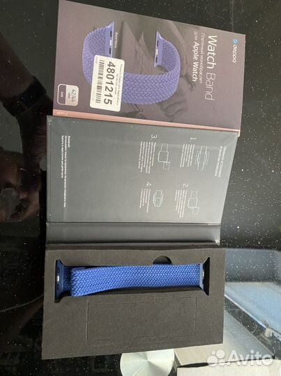 Плетеный монобраслет для apple watch 42-44mm