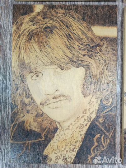 The Beatles картины выжиганием