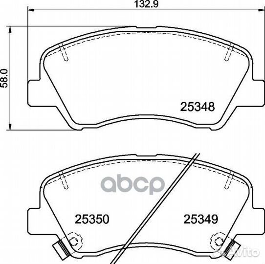 Колодки тормозные hyundai solaris 10/KIA RIO 1