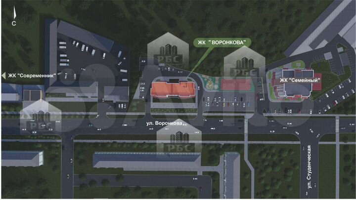 Квартира-студия, 28,7 м², 13/16 эт.