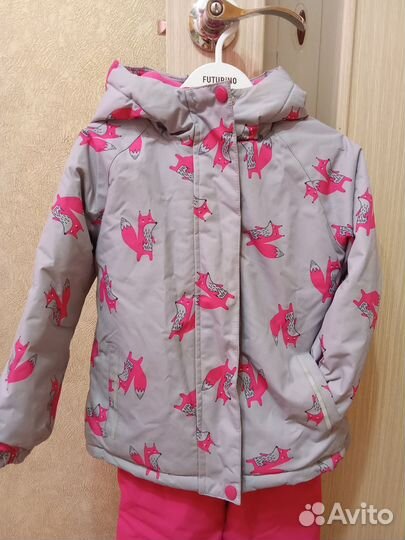 Зимний костюм для девочки 104, как новый