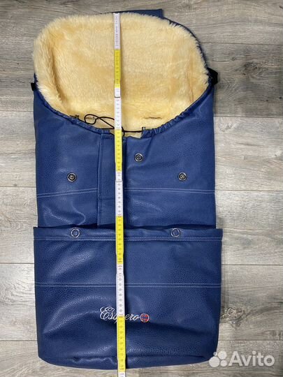 Зимний конверт в коляску на овчине