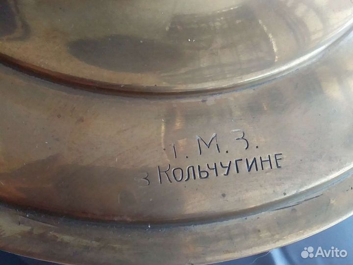 Самовар на дровах медный