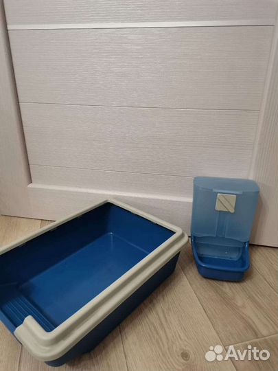 Кормушка и лоток для хорьков, кроликов, котят