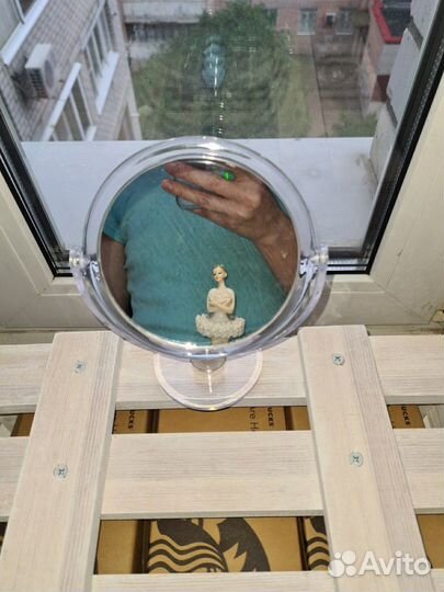 Зеркало новое настольное, двустороннее, подарок