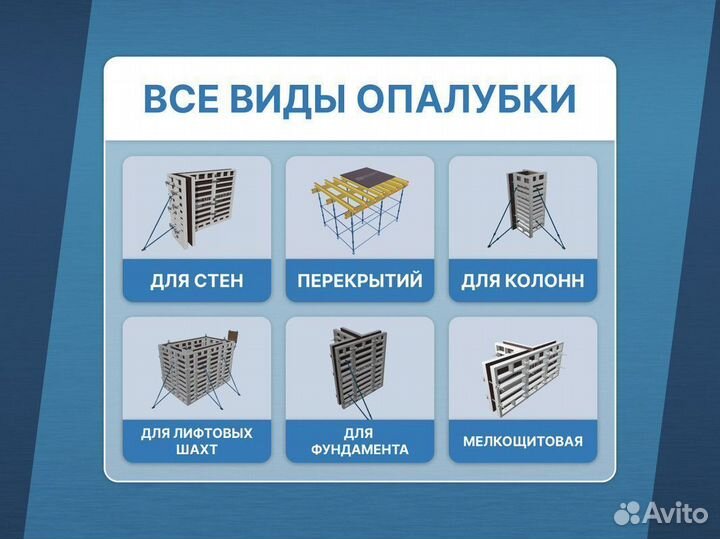 Аренда продажа опалубки / Объемная опалубка