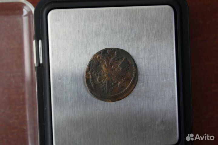 Полушка 1730 нечастая в Твери