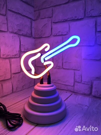Неоновый светильник Гитара