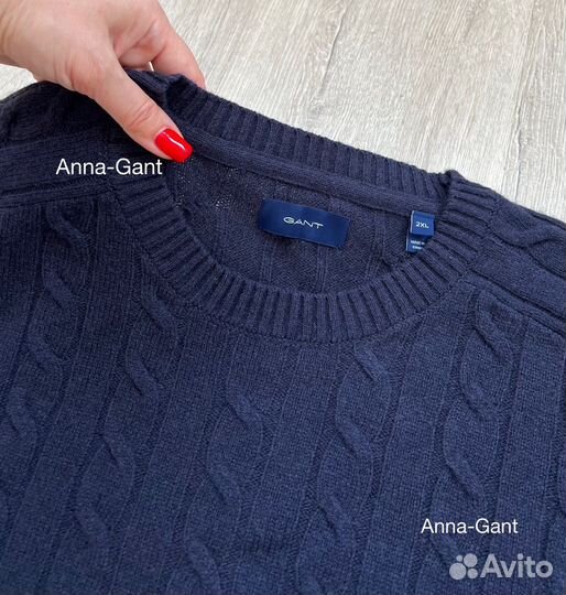 Новый шерстяной джемпер Gant (2XL) оригинал