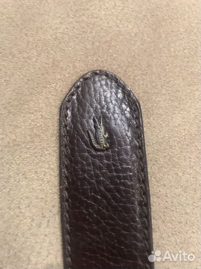 Мужской кожаный ремень Lacoste