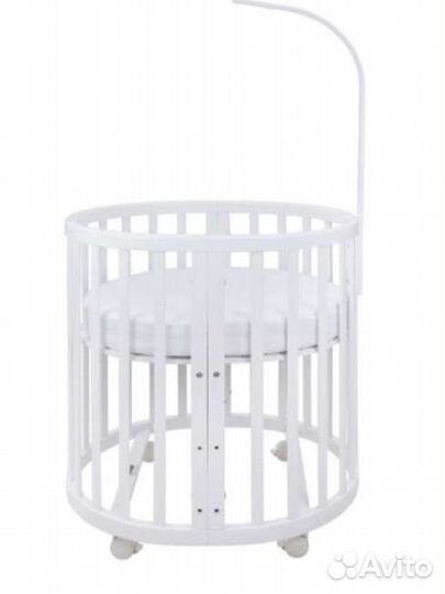 Детская кроватка трансформер с маятником
