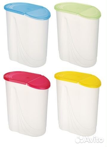 Емкость для сыпучих продуктов с крышкой Wave 2л