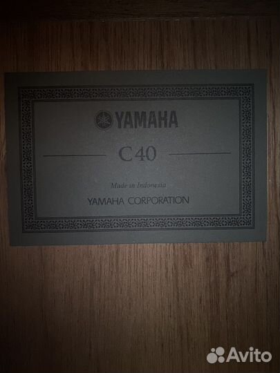Гитара yamaha c40