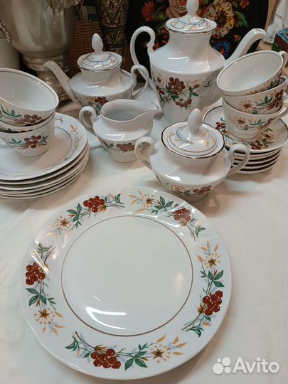 Чайно-кофейный сервиз Рига СССР