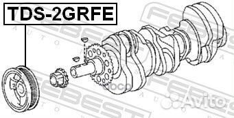 Шкив коленвала 2grfe PB-8188;13470-31030;DPV124