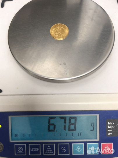 Золотая монета 20 крон