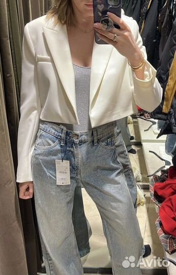 Укороченный жакет zara