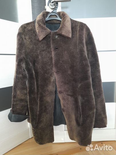 Двусторонняя дубленка куртка овчина женская М