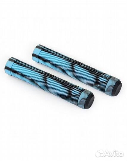 Грипсы vokul (пара) удлиненные черный/синий 170 мм