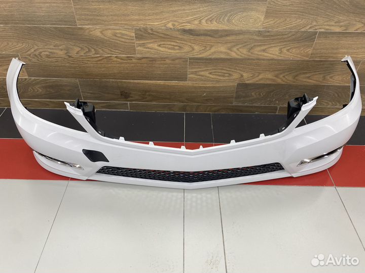 Передний бампер Mercedes 204 AMG рестайлинг