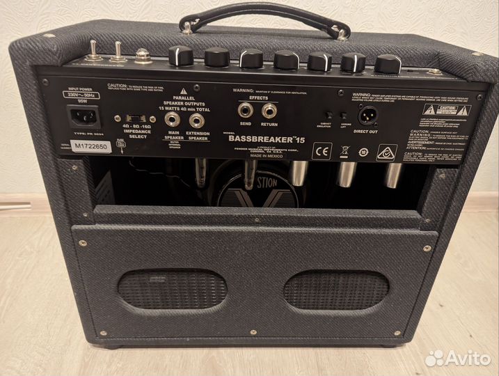 Ламповый комбоусилитель Fender bassbreaker 15