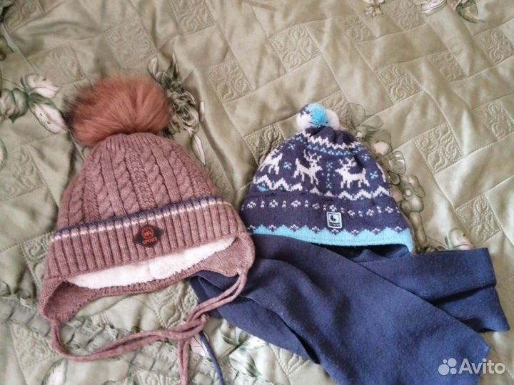 Комплект шапка, шарф