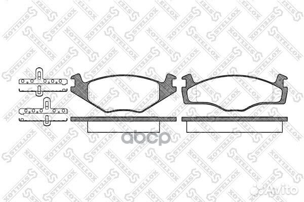 Колодки тормозные передние GDB454 starke 173-616