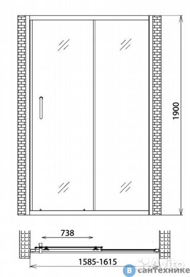 Душевая дверь Gemy Victoria S30191F