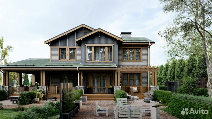 Готовый каркасный дом