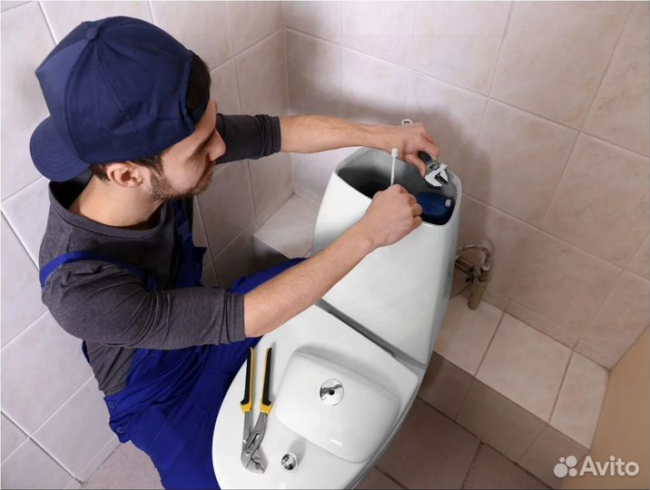 Установка унитаза