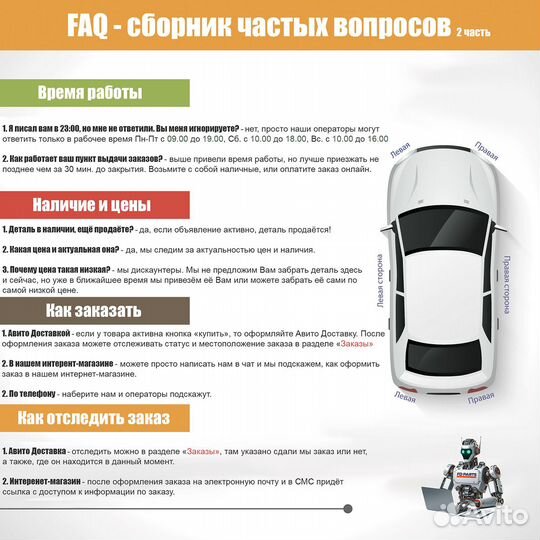 Передняя фара Golf 7 правая новая 1шт