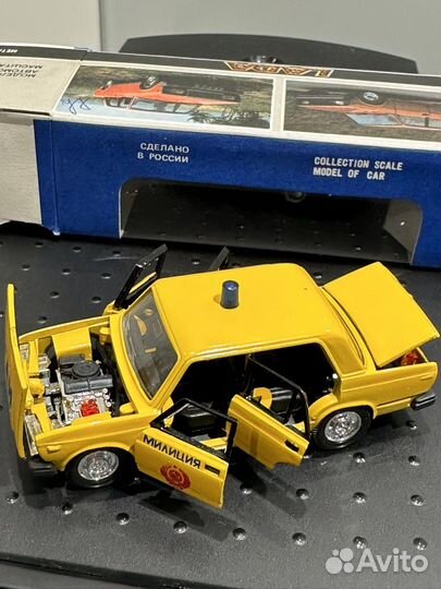 Модель автомобиля ваз 2107 гаи желтая