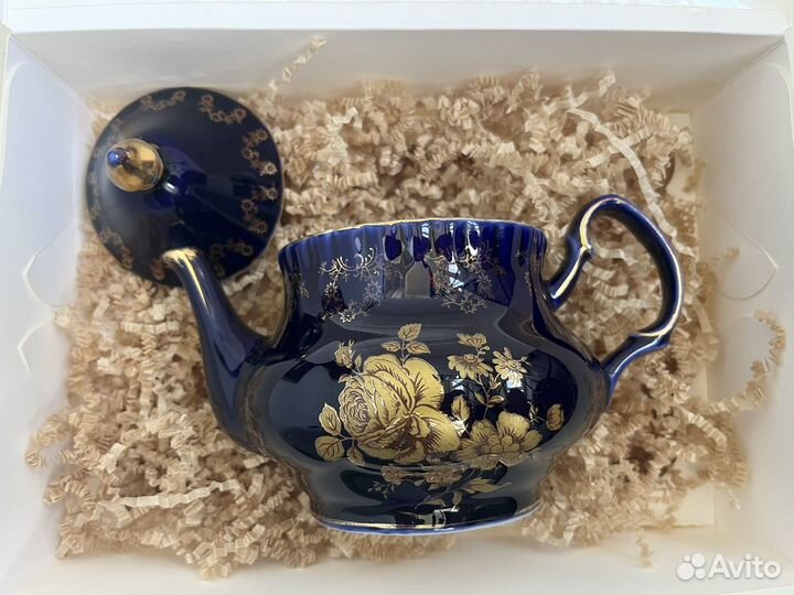 Чайник заварочный фарфор кобальт чехия