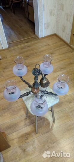 Бронзовая люстра СССР