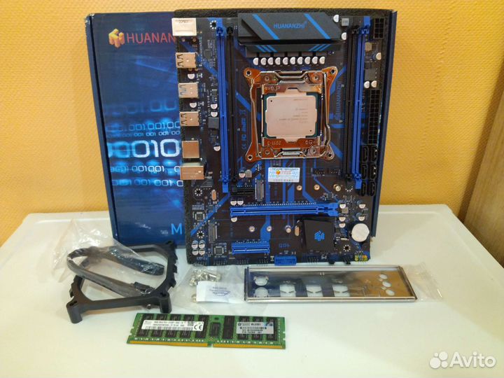 Комплект материнка, Xeon 2670 v3 12/24, 16Гб