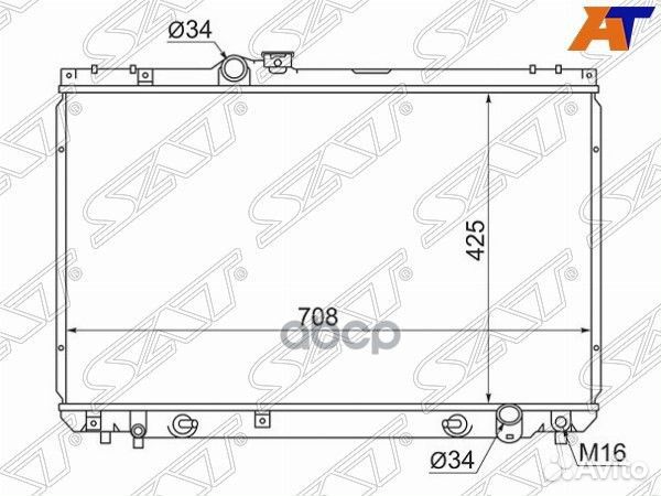 Радиатор Toyota Crown 95-07 / Crown Majesta 95-04