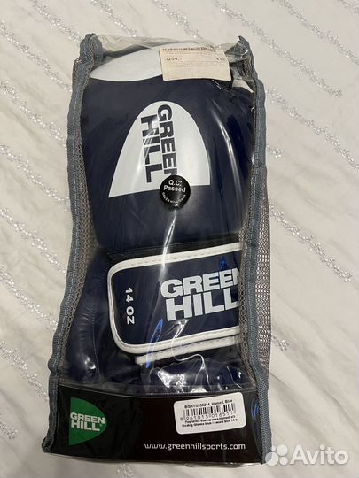 Боксерские перчатки 14 oz Green Hill