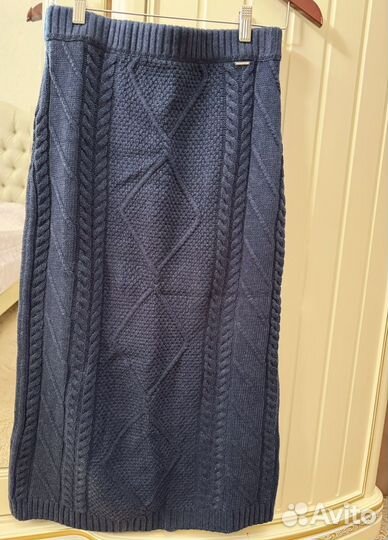 Юбка трикотажная миди