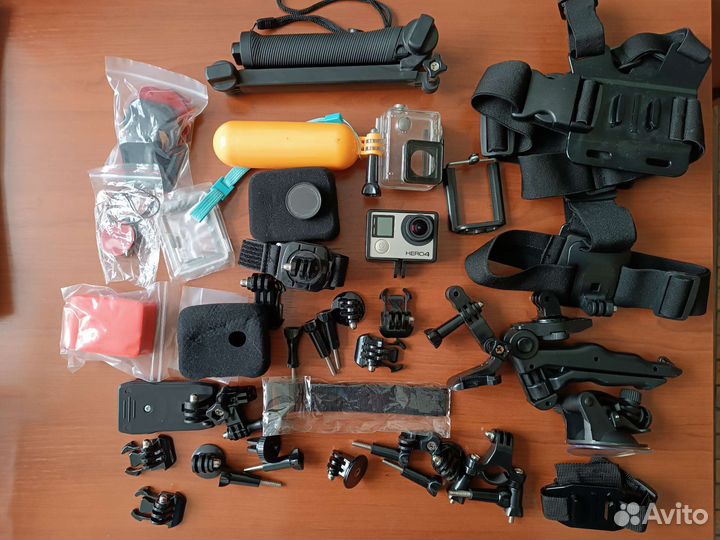 Экшн камера GoPro hero 4 Black Edition+аксессуары