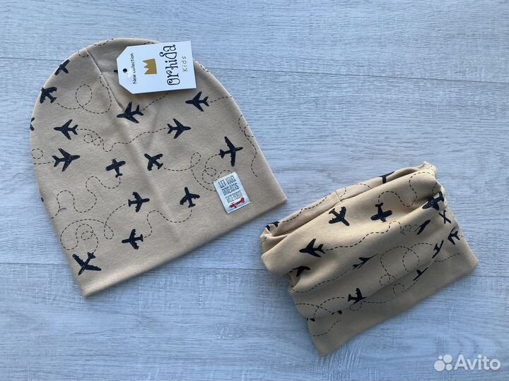 Шапка со снудом наборы для детей