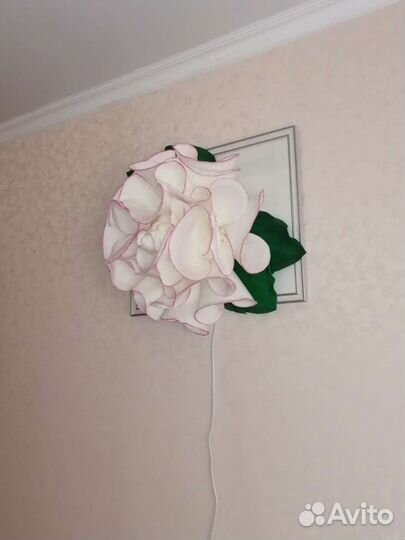 Ручная работа. Светильники - цветы, 3д картины