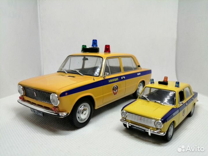 Модель ваз-21018 «Жигули» гаи в масштабе 1:24