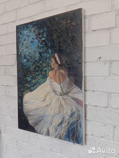 Картина маслом на холсте балерина