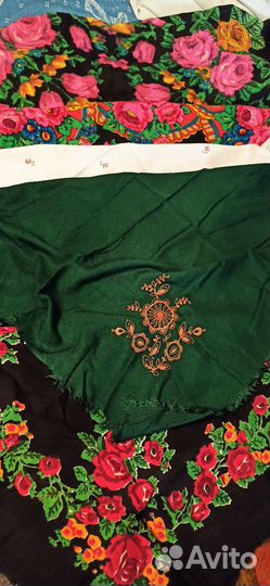 Махер шарф СССР, платки полушерсть, шапка зимняя