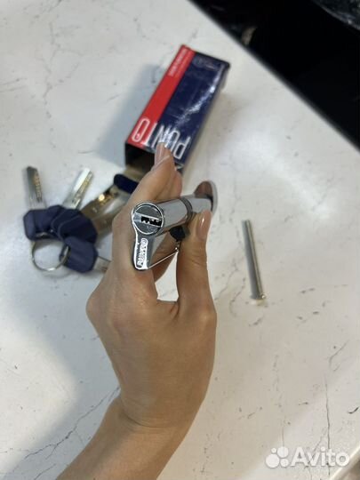 Личинка замка 90 мм (40*50С) с вертушкой